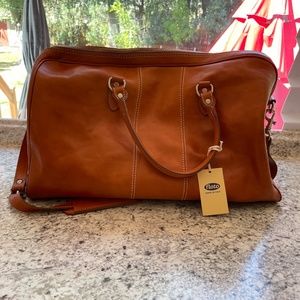 Italian Leather Duffle Bag
